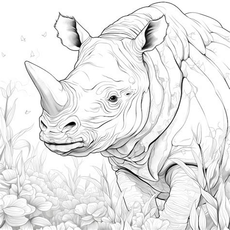 Premium Ai Image Black And White Last Airbender Appa Coloring Book Page With It Floating In