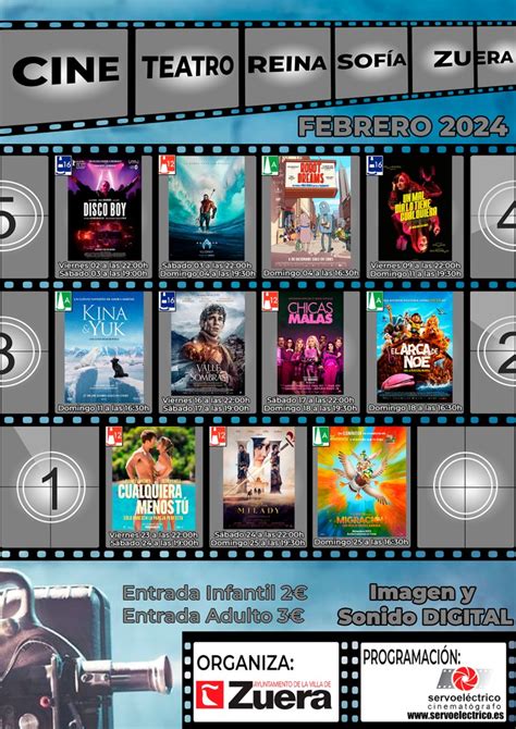 Cartelera De Cine Febrero 2024 Ayuntamiento De Zuera