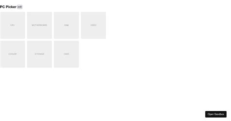 pcpicker codesandbox