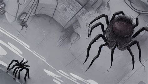 Digital Painting Of A Giant Spider Living In The Stable Diffusion