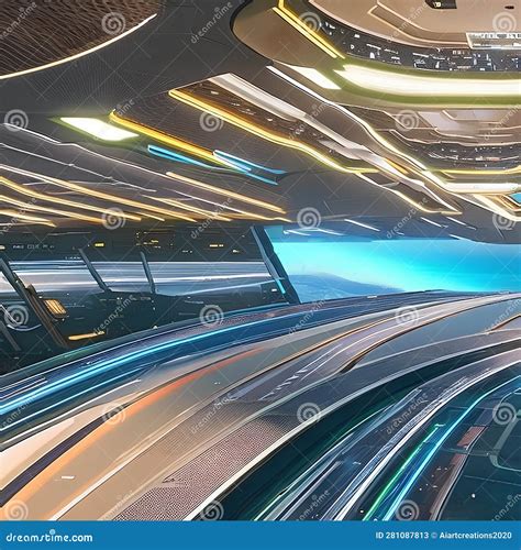 A Digital Exploration of Futuristic Landscapes, with High-tech Cities