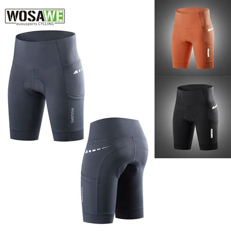 WOSAWE Women S Cycling Shorts 3D Gel Padded MTB Bike Half Pants