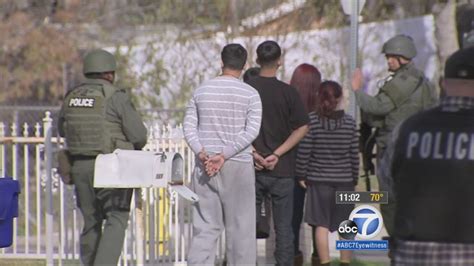 3 Arrested After Hours Long San Bernardino Standoff Abc7 Los Angeles