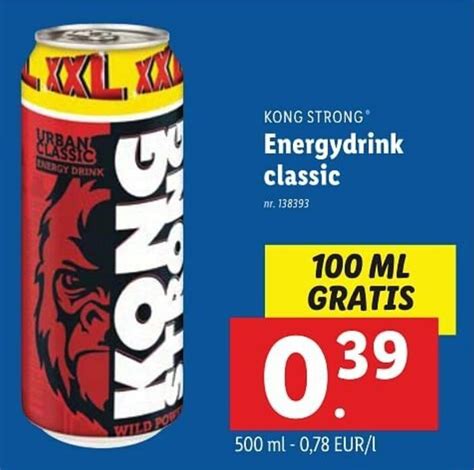 Kong Strong Energydrink Classic Ml Promotie Bij Lidl