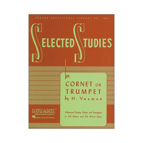 Leonard Rubank Selected Studies For Cornet Or Trumpet