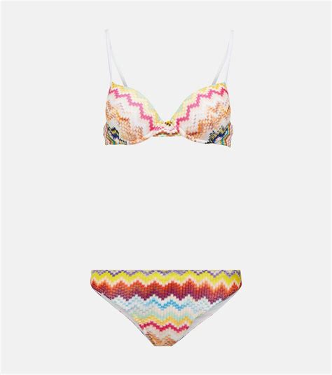 Missoni Mare Striped lamé knit bikini Missoni Mare