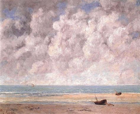 Gustave Courbet La Mer Calme Cloud Painting Gustave Courbet Painting