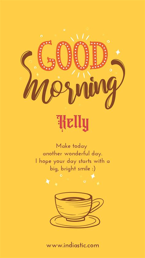 Good Morning Kelly Wished Images Time To Start With Good Morning