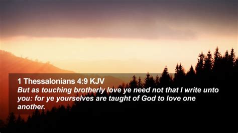 Thessalonians Kjv Desktop Wallpaper But As Touching Brotherly