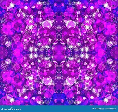 Lila Und Blau Kaleidoskop Mit Farbigem Abstraktem Hintergrund Stock