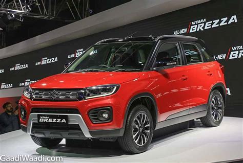 Maruti Vitara Brezza Petrol Bs Breaks Cover At Auto Expo