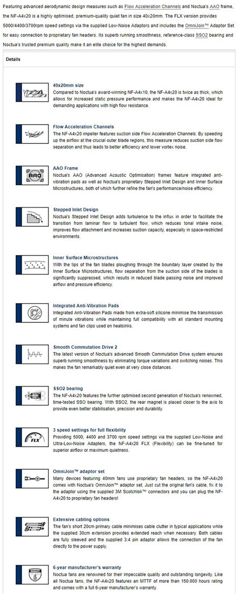 Noctua NF-A4x20 40mm FLX 5000RPM Fan - NF-A4x20-FLX | Mwave