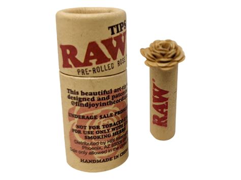 Raw Prerolled Rose Tips 6ct Display The Cloud Supply