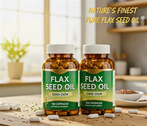 herbal capsule supplement flaxseed oil caps  immunity