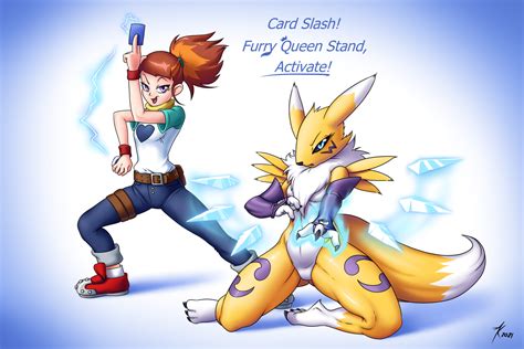 Digimon Renamon And Rika Hot