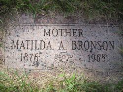 Matilda Augusta Paulson Bronson M Morial Find A Grave