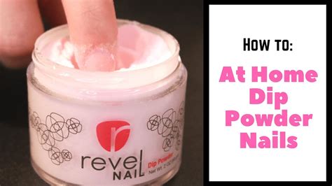 At Home Dip Powder Nails Tutorial Revel Nail Kit YouTube