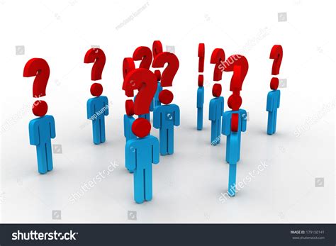 3d People Question Mark 스톡 일러스트 179150141 Shutterstock