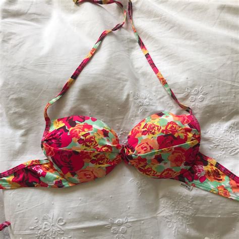 Bikini Top Halter Neck And Wired From Depop