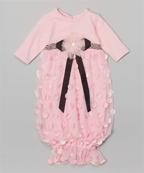 Look At This Pink And Black Sparkle Flower Gown Infant On Zulily Today