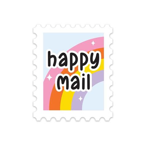 Happy Mail Stickers - Stationery Heaven