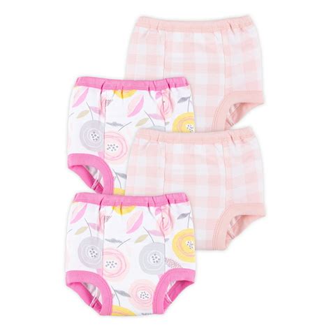 Little Star Organic Toddler Girl 4 Pk Reusable Washable Training Pants