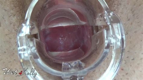 Wet Kelly Showing Up Pussy With Speculum