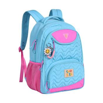 Mochila De Costas Luluca Lulike Soft Azul 2 Chaveiros Clio Mochilas