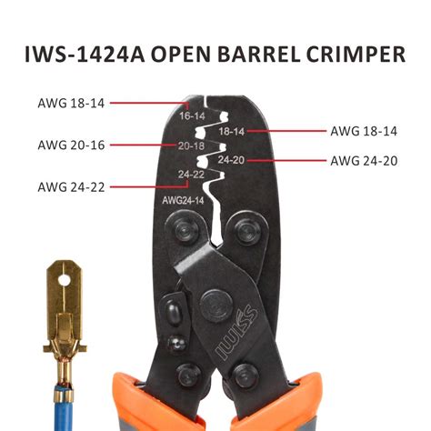 IWISS Open Barrel Terminal Crimper Plier Tool For Molex Style DELPHI