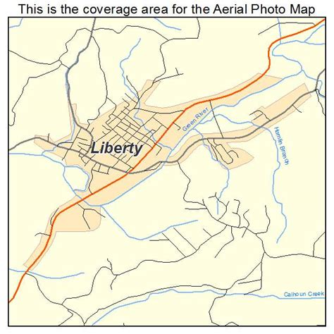 Aerial Photography Map of Liberty, KY Kentucky