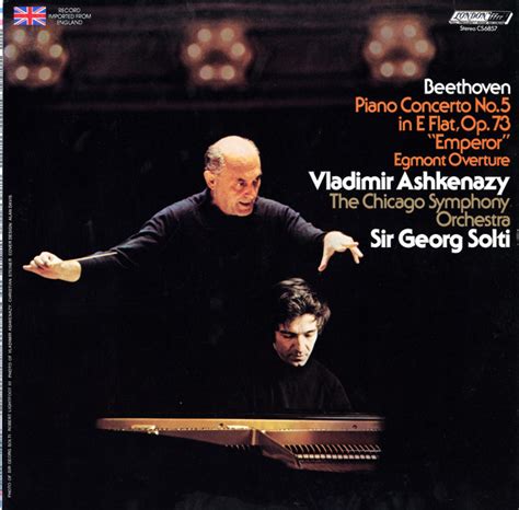 Piano Concerto No 5 Emperor Egmont Overture By Ludwig Van Beethoven Vladimir Ashkenazy The