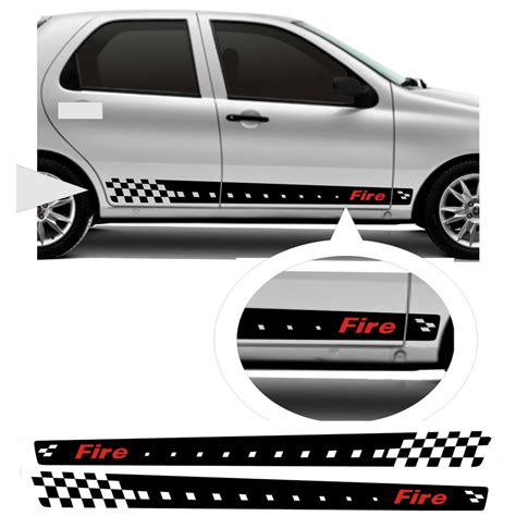 Adesivo Tuning Fire Faixa Lateral Serve Para Fiat Palio Fire E