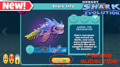 AARON HUNGRY SHARK EVOLUTION IN UNLOCK Aaron Hungry Shark Evolution