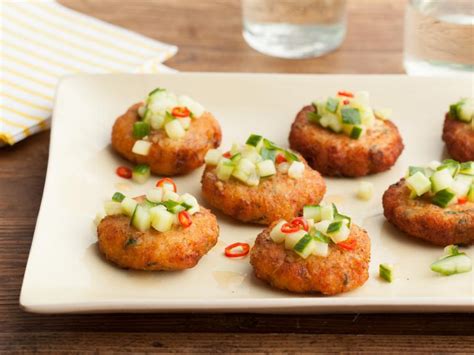 Fish Cakes with Pickled Cucumbers (Tord Man Plaa) : Recipes : Cooking Channel Recipe | Cooking ...