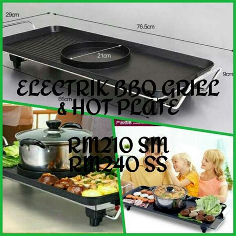 ELECTRIC BBQ GRILL & HOT PLATE, TV & Home Appliances, Kitchen ...