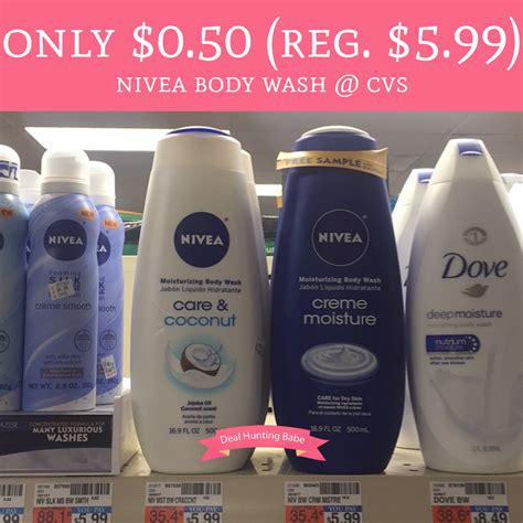 Today 9 24 Only 0 50 Regular 5 99 Nivea Body Wash CVS Deal