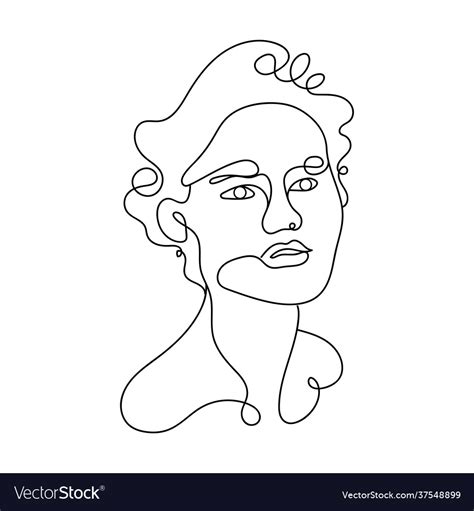 Young man face abstract Royalty Free Vector Image