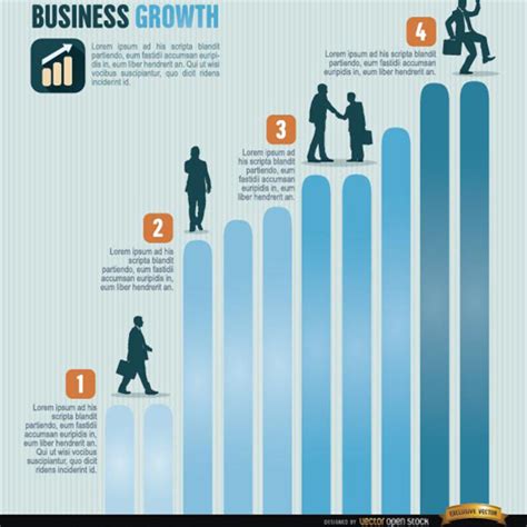Free Vector Business Growth Infographics | FreeVectors