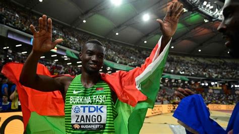 Burkina Faso Hugues Fabrice Zango Champion Du Monde Du Triple Saut