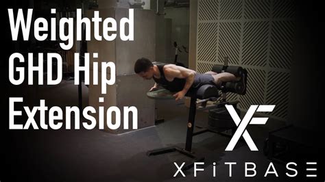 Weighted Ghd Hip Extension Xfitbase Exercise Demo Youtube