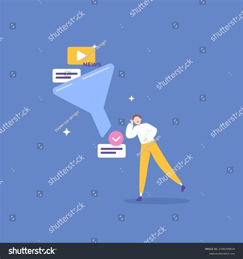 filter information filtering  information  stock vector royalty
