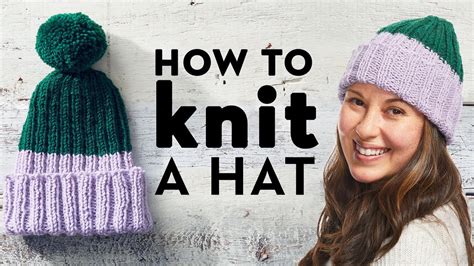 How To Knit A Hat For Beginners Stitch Club Good Housekeeping Youtube