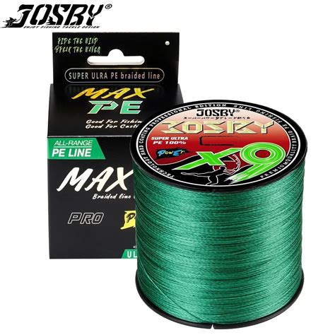 JOSBY Braided Fishing Line 9 8 Strands 300M 500M 100M Multifilament PE