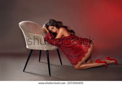 Sexy Brunette Woman Long Wavy Hair Stock Photo 2251066601 Shutterstock