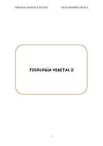 Apuntes Fisiologia Vegetal Ii Pdf