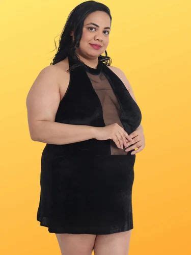 Plus Size Hot Net And Velvet Babydoll Bikini Dress For Honeymoon Bb K