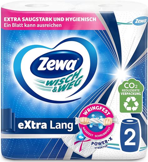 Zewa Wisch und Weg Zewa WischundWeg Kitchen Roll Original Extra Long 2 ...