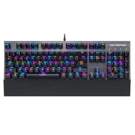 Teclado Mec Nico Motospeed Ck K Preto Switch Vermelho Rgb Submarino