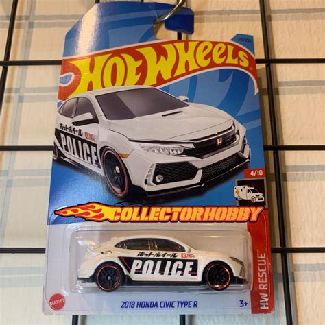 Hot Wheels Honda Civic Type R Police Shopee Malaysia