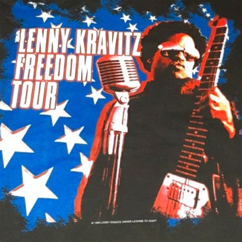 1999 Lenny Kravitz Tommy Hilfige Freedom Tour Shirt V… - Gem